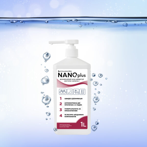 Дезинфікуючий засіб для антисептичної обробки шкіри і поверхонь NANOplus, 1000 ml