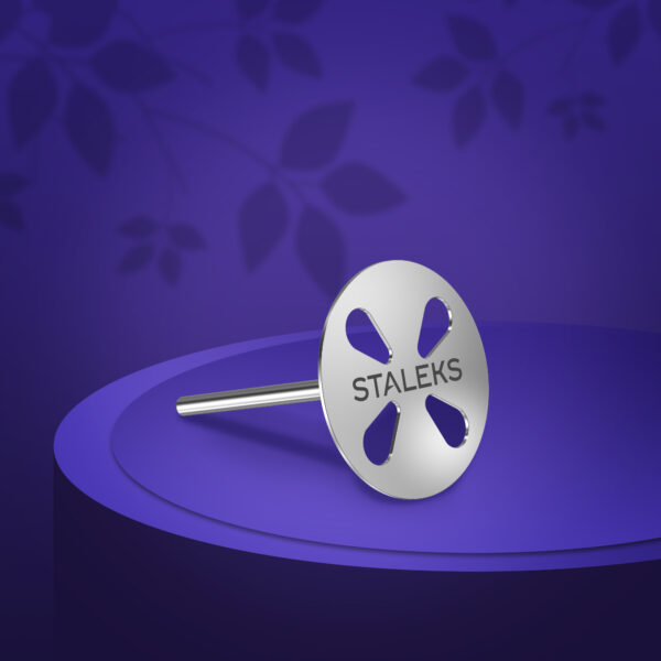 STALEKS EXPERT PODODISC L Педикюрный диск удлинённый со сменными файлами, 180 грит 25 мм (5 шт)