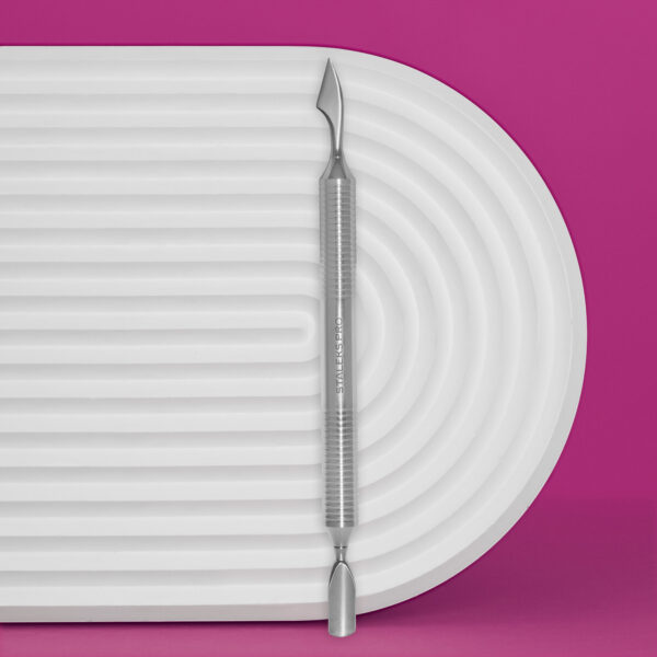 Empujador para manicura EXPERT 100 TYPE 3 (empujador redondeado + limpiador)