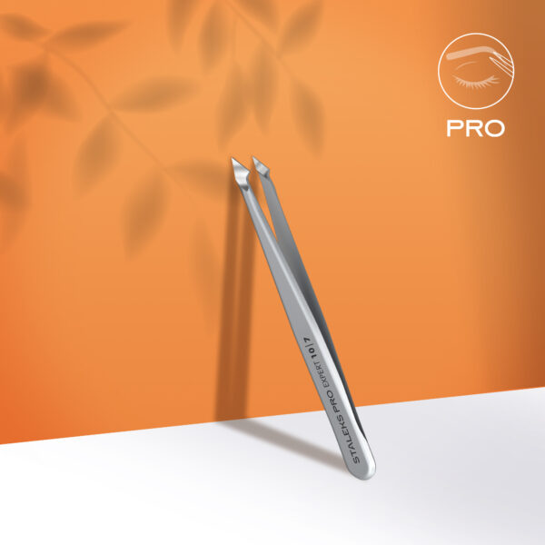 Eyebrow tweezers EXPERT 10 TYPE 7 (pointed slant)