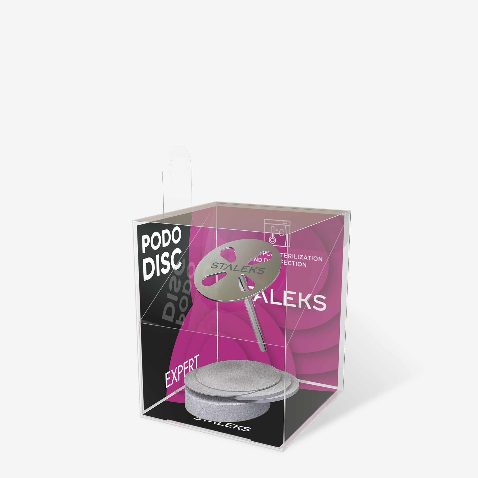 STALEKS EXPERT PODODISC M Disco de pedicura con limas reemplazables, 180 grit 20 mm (5 uds.) - Imagen 3