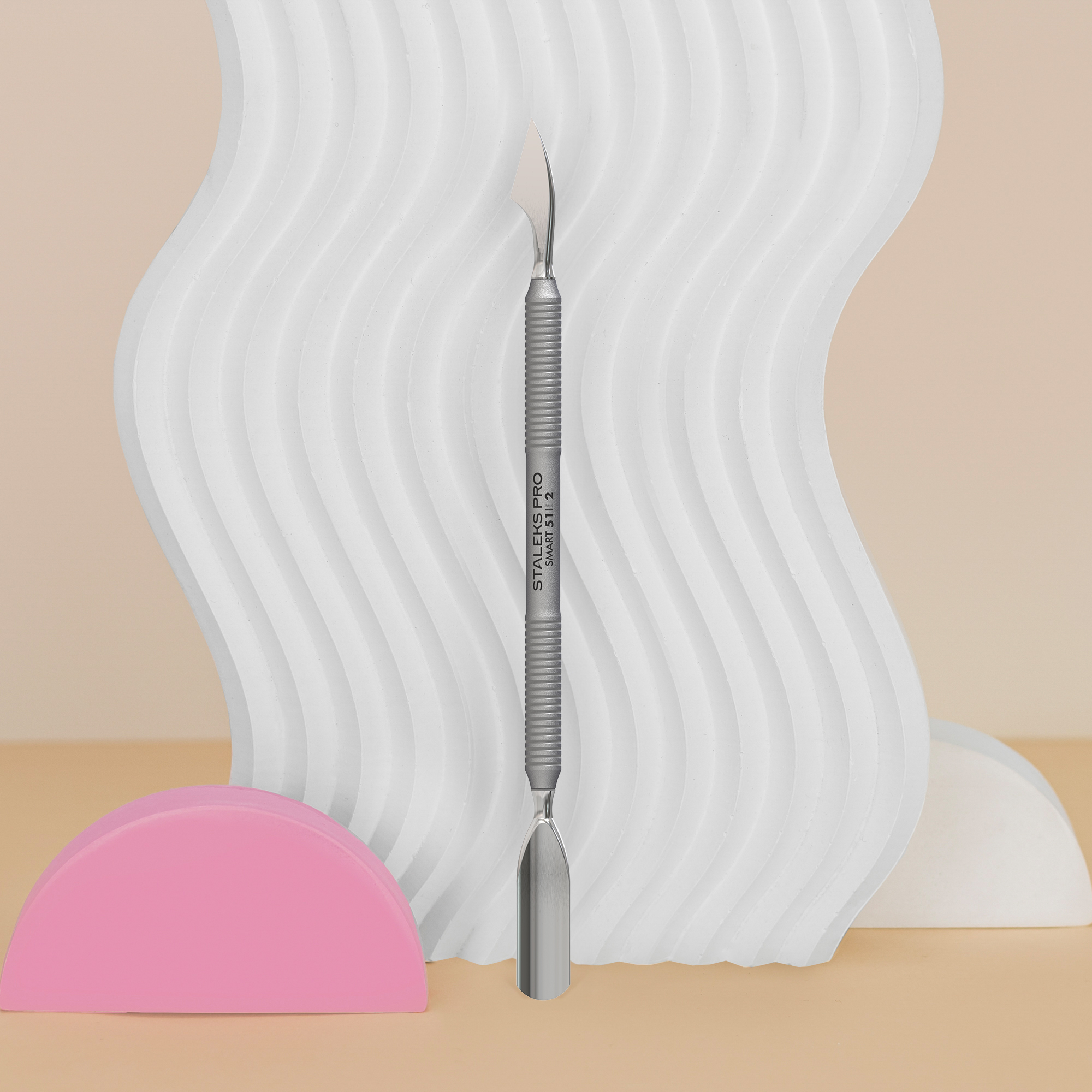 Лопатка манікюрна SMART 51 TYPE 2 (пушер округлий широкий та топірець)