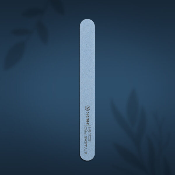 Lixa de unha mineral recta Staleks Pro Exclusive, grão 240/240