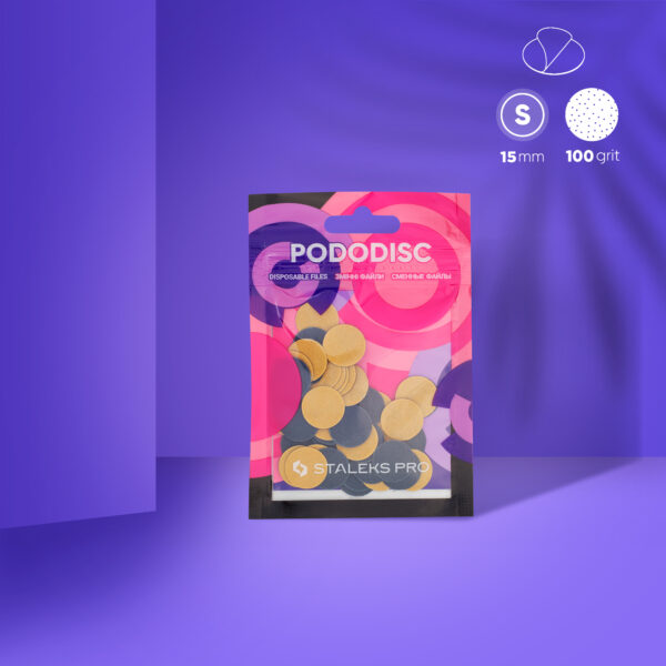 Refil descartável para disco de pedicure Pododisc Staleks Pro S, grão 100 (50 un.)