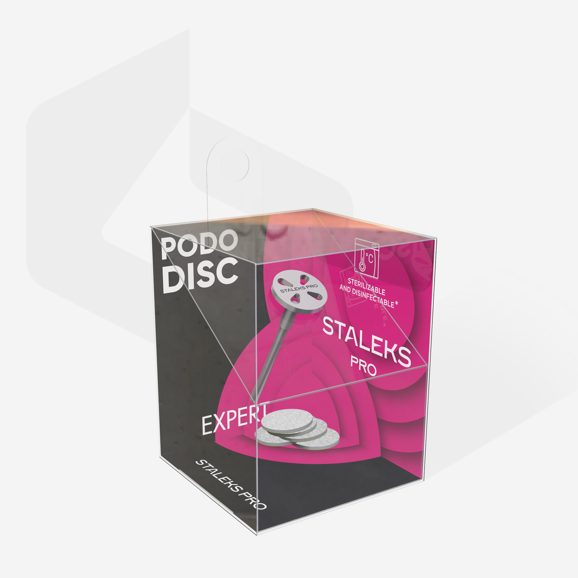 Pedicure disc PODODISC ХS EXPERT and set of disposable files 180 grit 5 pcs (10 mm) - Image 3