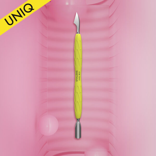 STALEKS UNIQ 10 TYPE 3 Gummy Пушер округлий вузький та сокирка Жовтий