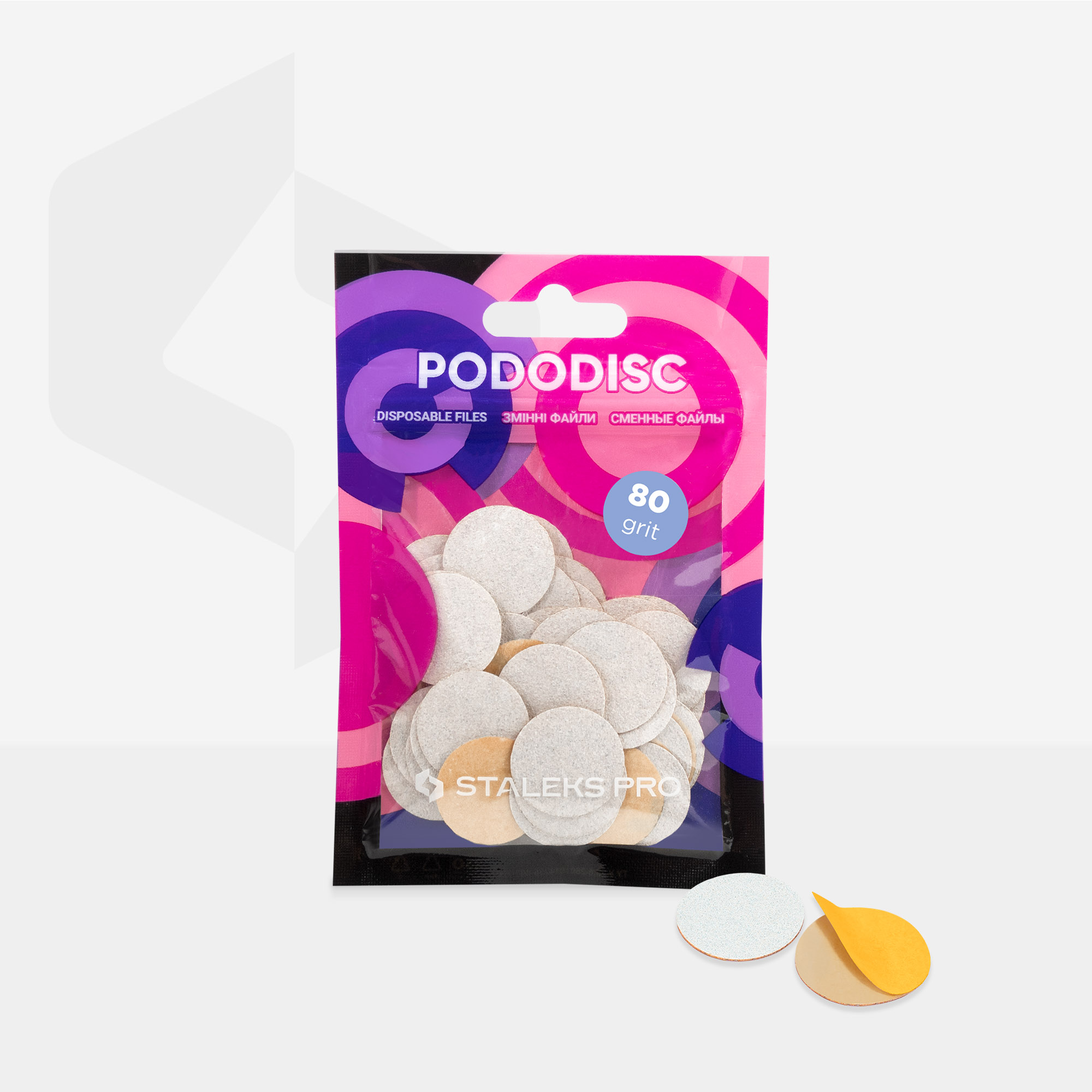 Repuestos para disco para pedicura PODODISC STALEKS PRO M, grano 80 (50 pzas.) - Imagen 3