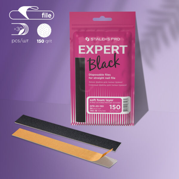 Refil descartável para lixa reta sobre uma base macia Staleks Pro Expert 20, grão 150 (30 un.)