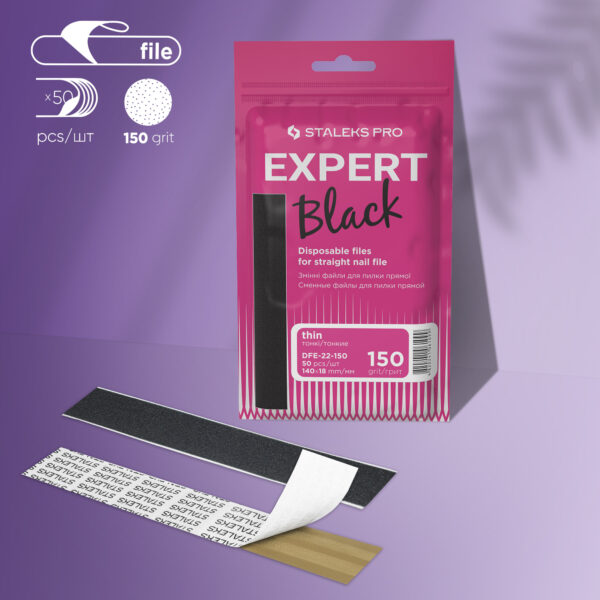 Refil descartável para lixa reta Staleks Pro Expert 22, grão 150 (50 un.)